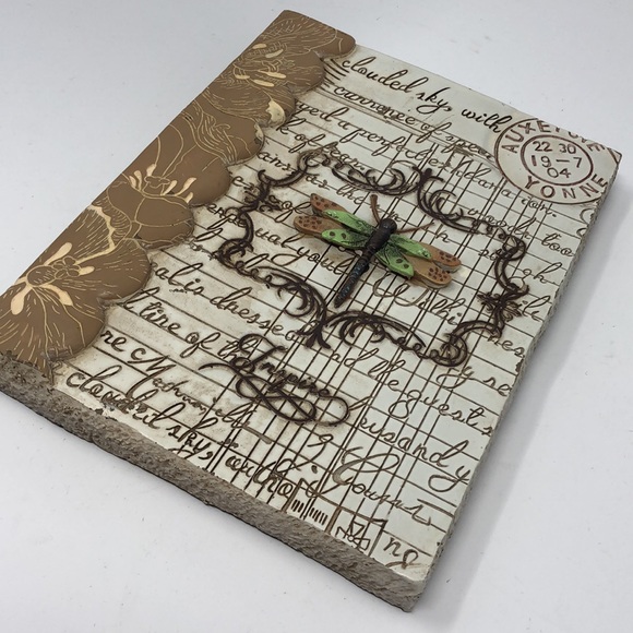 Dragonfly wall hanging wall plaque resin - Picture 4 of 15